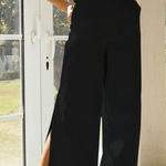 RUNAWAY THE LABEL  Black Wide-Leg Jumpsuit Photo 0