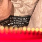 DKNY red pebbled leather wristlet Photo 3