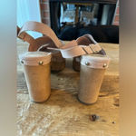 Vince Camuto  Jenevya Slingback Platform Sandal~ Tan Suede~10 Photo 4