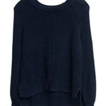 Madewell 467.  black knit scoop neck long sleeve sweater size small Photo 0