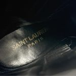 Saint Laurent Joplin Western Embellished Suede Block Heel Ankle Boots Black 35.5 Photo 9