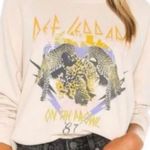 Daydreamer  Def Leppard On The Prowl 1987 Sweatshirt Beige Cream Size Medium Photo 0