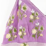 Anna Piaa Whimsical Fairycore Y2K 100% Silk Floral Embroidered Slip Dress 8 Purple Photo 10