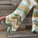 NWT Mystree Crochet Shirt and Short Set Size Small Green Photo 3