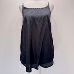 Black Textured Floral Studded Backless Tank Top Pins and Needles Club Whimsigoth Size M Photo 1