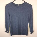 Kate Spade Women’s Wool Cashmere Blend Gray 7/8 Bow Detail Sleeve Sweater Photo 0