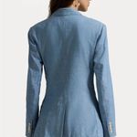 Ralph Lauren NWT Polo  Women Chambray Double-Breasted Blazer Size 8 $698 Photo 2