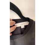 Loft Black Tank Top Size SMALL See through Blouse Sleeveless Night Out Photo 3