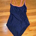All In Motion size small Navy blue orange / coral blue swimsuit one piece swim Photo 0