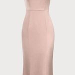 RIHOAS The Pink Bodycon Satin Cami Midi Dress XS Photo 5