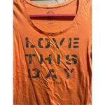 Life is Good  Love This Day Orange T-Shirt Woman’s Size Medium Photo 2