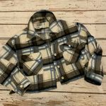 ZARA Plaid cropped Flannel Top Jacket - Medium Photo 0