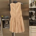 Alice + Olivia ππ Monica Tulle Party Dress ~ Natural Gold Glitter 4 NWT Photo 10