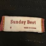 Aritzia Sunday Best Black Zipper High Waist Straight A-line Mini Skirt Size S Photo 3