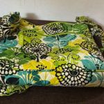 Vera Bradley Green and Yellow Floral Shoulder Bag Crossbody Purse Photo 4