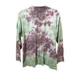 Free People  We The Free XS Tie Dye Long Sleeve T Shirt Green Pink Boho Photo 4