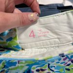 Lilly Pulitzer  Blue & Green Tropical Print The Chipper Bermuda Shorts Size 4 Photo 1