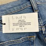 RE/DONE NWT  90s ULTRA HIGH RISE SKINNY W/ RIPS SZ 25 Photo 4