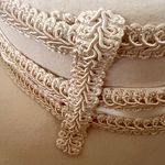 Georgi USA Vtg Georgi By Michael Howard 100% Wool Mink Fur Trim Ivory Formal Hat NWT USA Photo 3