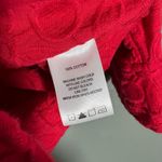 Foxcroft  Women's Red Embroidered Shacket Button Up Shirt - Size 6P - Petite Top Photo 5