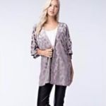 Honey Belle  Purple Velour Leaf Kimono | S Photo 1