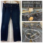 Banana Republic  Women's Dark Wash‎ Denim Jeans Size 30 Bootcut Classic READ FLAW Photo 14