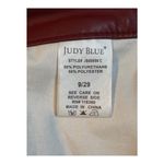Judy Blue  High Rise Tummy Control Faux Leather Pants‎ Red Women Size 9/29 NWT Photo 15