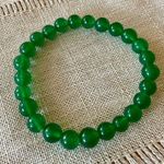 🍀Green Agate Crystal Bracelet🍀 ~8mm Green Photo 2