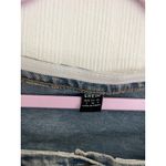 SheIn  Women's Blue Denim Button Up Off The Shoulder Top Vest Size S Photo 6