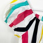 NEW Caroline Constas Calla Mini Dress Multi Color Stripes Size Small Pink Photo 10