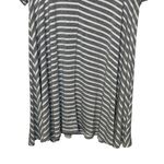 Judith March Women's Top Striped Bed Hair Don't Care Graphic Short Sleeve Small Photo 7