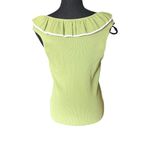 Camille La Vie Green Ruffle Trim Sleeveless Top – Size M Photo 3