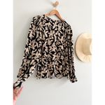 Sézane | Sezane | Linon Blouse in Black & White | Sz 34 / US Sz 2 Photo 2