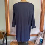 Verve Ami  Women's Navy top Crochet accents Top 3/4 sleeves size 2X Photo 1