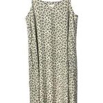 Olive Cream & Black Floral Midi Slip Dress M Size M Photo 0