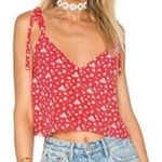 Privacy Please Revolve  Clarkson Cami Size S Red White Floral Photo 0