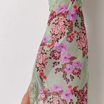 Free People Suddenly Fine Maxi Slip Dress Mesh Floral Dress Photo 0