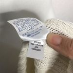 Lands' End Land’s End Women’s Ivory White Sweater Cable Knit Crewneck Pullover Over XSP Photo 7