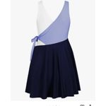 Zaful One Piece Swimdress Swimsuit Color Block V Neck Wrap Tie Side Skirt Size XL Photo 8