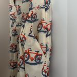 Anthropologie Postmark Bicycle Print Strapless Dress Photo 3