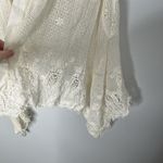 Anthropologie Meadow Rue Crochet Lace Ivory Boho Vest Photo 4