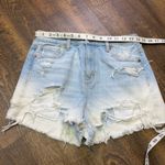 American Eagle  Mom Shorts Denim Jean Comfort Stretch Waistband Size 4 Distressed Photo 1