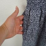 Lands' End  Womens Sleeveless Jumpsuit Size 10‎ Blue White Floral Romper Wide Leg Photo 11