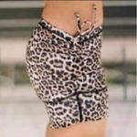 Zyia  Active Brilliant Leopard Print Double Scrunchy Hustle Shorts Sz M EUC Photo 1