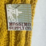 Mossimo Supply Co. Yellow Cable Knit Scarf Fringe Tassel Acrylic Winter NWT Photo 1