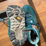 Hoka One One Hiking Shoes Women Size 10.5 Blue Teal Sneakers Outdoor Photo 4