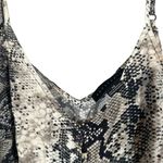 Sanctuary  Black & White Snakeskin Print Sleeveless Blouse Women Sz XS Photo 5