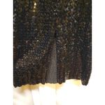 Alfred Angelo  Black Elegant Vintage Sequins, Long Sleeve Dress 9/10 Photo 6
