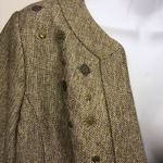 Coldwater Creek Earthy Tweed Blazer w/Metal Detailing/Metal Button 3/4 Sleeves-8 Photo 4