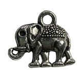 Elephant Pendant Silver Tone Charm Bracelet Necklace Jewelry Craft Dangle u b Bo Photo 1